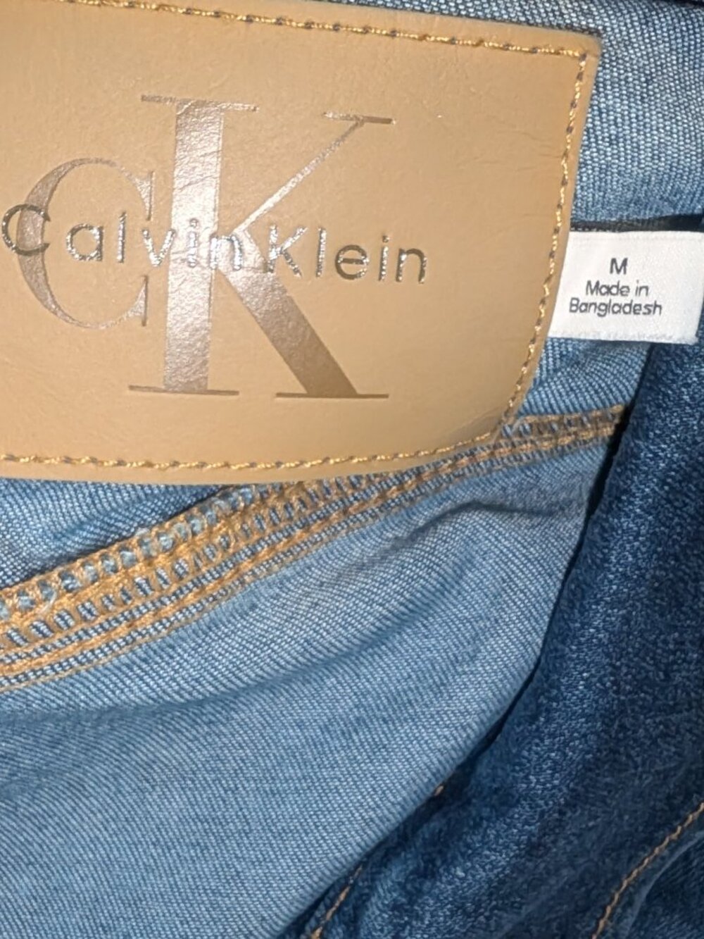 Womens CK Calvin Klein Denim Jean Jacket Size M - Picture 4 of 4